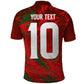 Morocco National Football Custom Polo Shirt Atlas Lions Sporty Grunge Style - African Pride