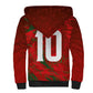 Morocco National Football Custom Sherpa Hoodie Atlas Lions Sporty Grunge Style - African Pride