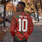 Morocco National Football Custom Sweatshirt Atlas Lions Sporty Grunge Style - African Pride