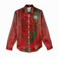 Morocco National Football Custom Women Casual Shirt Atlas Lions Sporty Grunge Style - African Pride