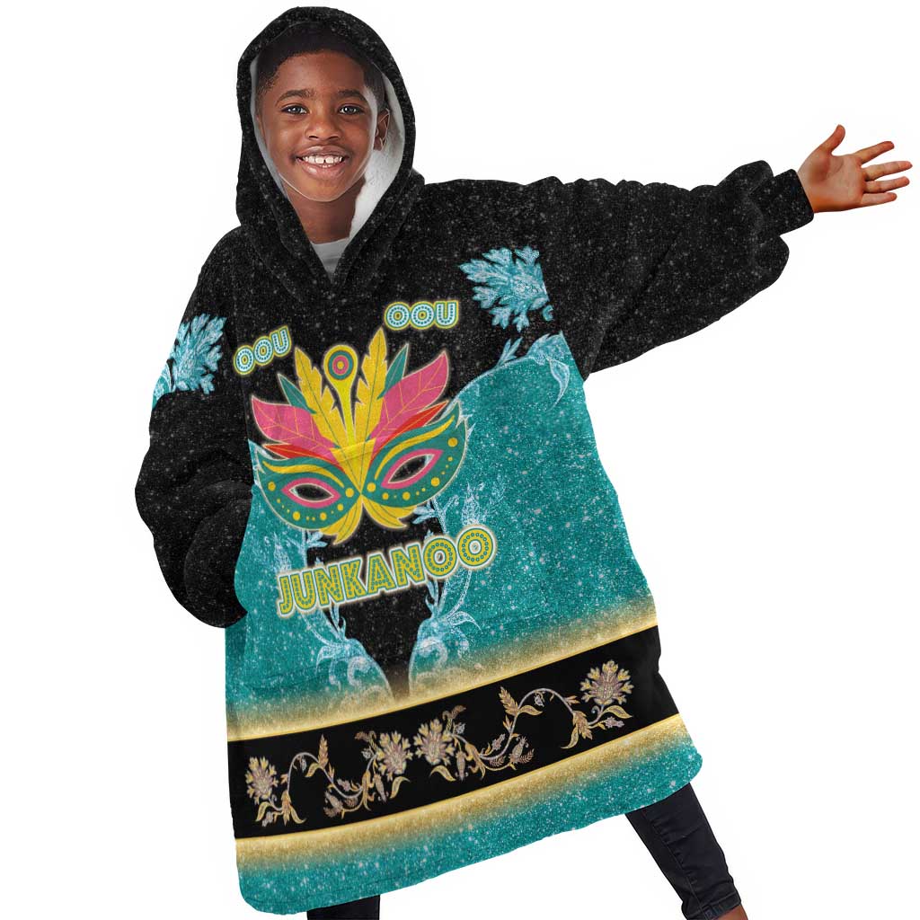 Afro Bahamians Junkanoo Kid Wearable Blanket Hoodie Junkanoo Is Life