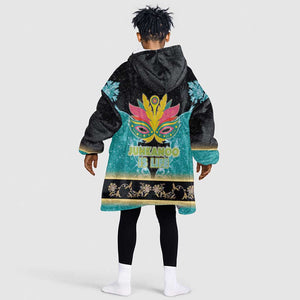 Afro Bahamians Junkanoo Kid Wearable Blanket Hoodie Junkanoo Is Life