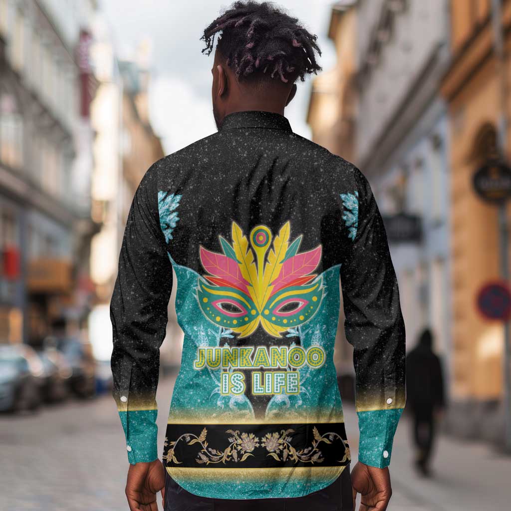 Afro Bahamians Junkanoo Long Sleeve Button Shirt Junkanoo Is Life