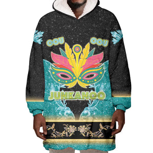 Afro Bahamians Junkanoo Wearable Blanket Hoodie Junkanoo Is Life