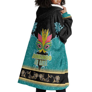 Afro Bahamians Junkanoo Wearable Blanket Hoodie Junkanoo Is Life
