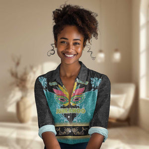Afro Bahamians Junkanoo Women Casual Shirt Junkanoo Is Life LT05