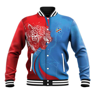 Custom Football 2026 DR Congo Leopards Baseball Jacket Lightning Style