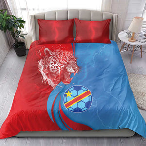 Football 2026 DR Congo Leopards Bedding Set Lightning Style