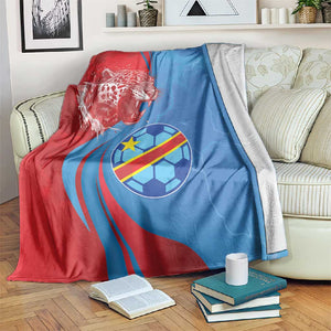 Football 2026 DR Congo Leopards Blanket Lightning Style