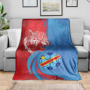 Football 2026 DR Congo Leopards Blanket Lightning Style
