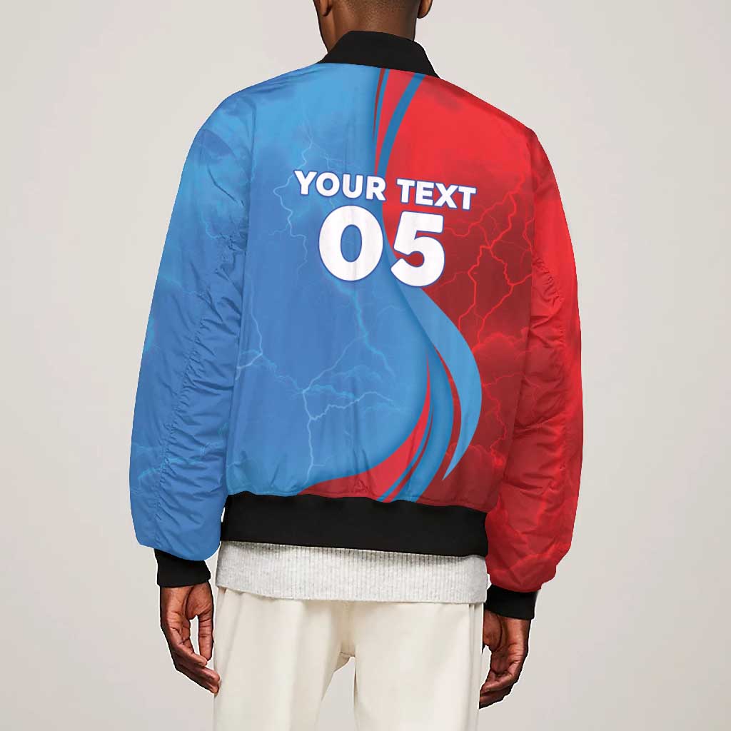 Custom Football 2026 DR Congo Leopards Bomber Jacket Lightning Style