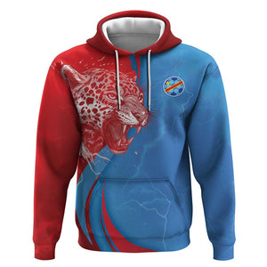 Custom Football 2026 DR Congo Leopards Hoodie Lightning Style