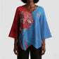 Custom Football 2026 DR Congo Leopards Kimono Sleeve Blouse Lightning Style