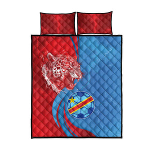 Football 2026 DR Congo Leopards Quilt Bed Set Lightning Style