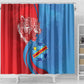 Football 2026 DR Congo Leopards Shower Curtain Lightning Style