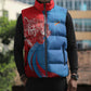 Custom Football 2026 DR Congo Leopards Sleeveless Puffer Jacket Lightning Style