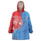 Custom Football 2026 DR Congo Leopards Wearable Blanket Hoodie Lightning Style