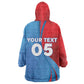 Custom Football 2026 DR Congo Leopards Wearable Blanket Hoodie Lightning Style
