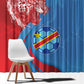 Football 2026 DR Congo Leopards Window Curtain Lightning Style