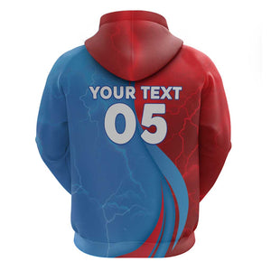 Custom Football 2026 DR Congo Leopards Zip Hoodie Lightning Style