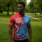 Custom Football 2026 DR Congo Leopards Zipper Polo Shirt Lightning Style