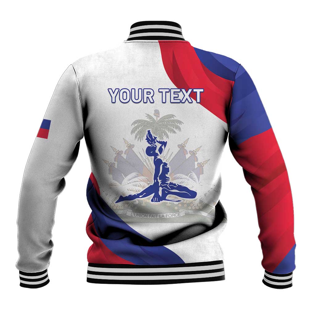 Personalised Haiti 222nd Anniversary Independence Day Baseball Jacket - African Pride