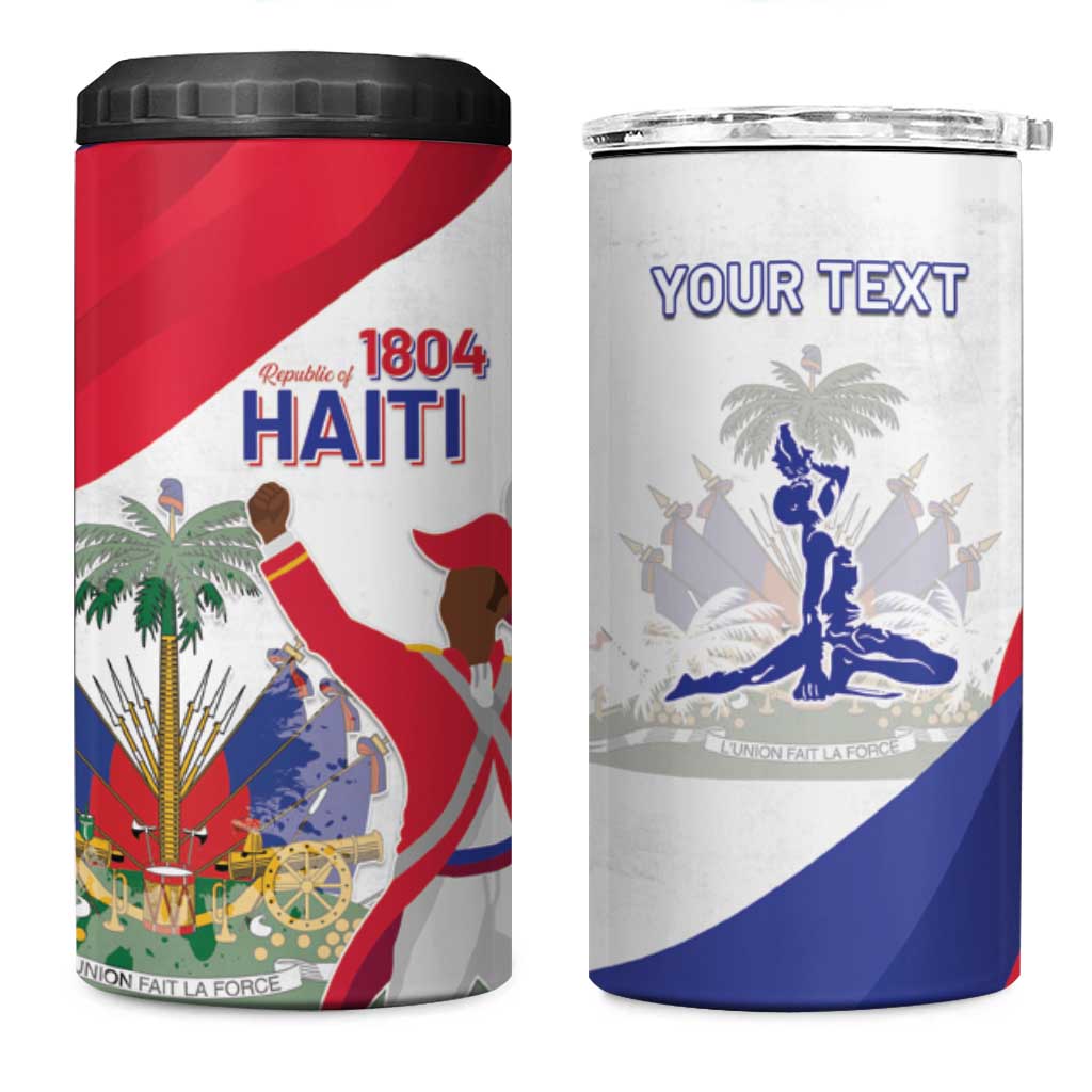 Haiti 222nd Anniversary Independence Day 4 in 1 Can Cooler Tumbler - African Pride