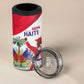Haiti 222nd Anniversary Independence Day 4 in 1 Can Cooler Tumbler - African Pride