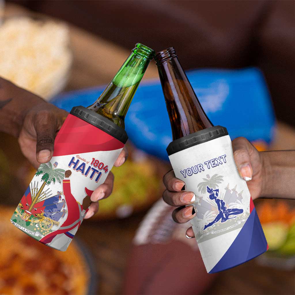 Haiti 222nd Anniversary Independence Day 4 in 1 Can Cooler Tumbler - African Pride