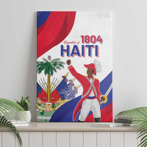 Haiti 222nd Anniversary Independence Day Canvas Wall Art - African Pride
