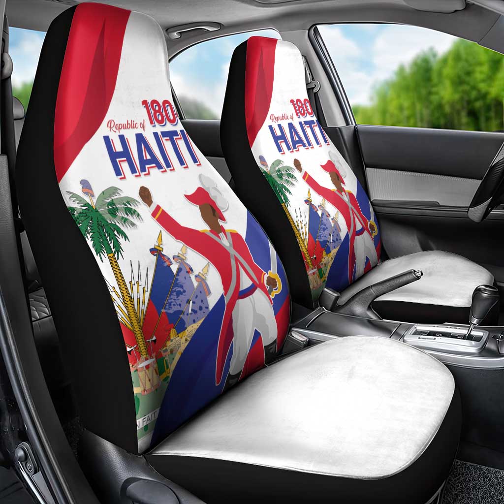 Haiti 222nd Anniversary Independence Day Car Seat Cover - African Pride