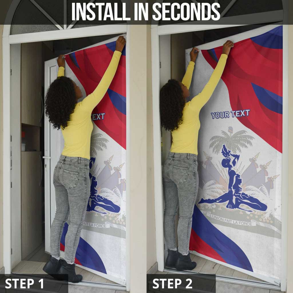 Personalised Haiti 222nd Anniversary Independence Day Door Cover