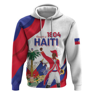 Personalised Haiti 222nd Anniversary Independence Day Hoodie - African Pride