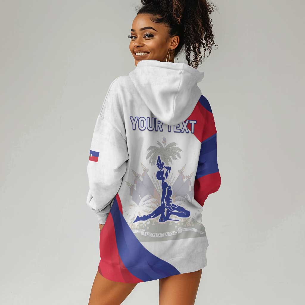 Personalised Haiti 222nd Anniversary Independence Day Hoodie Dress - African Pride