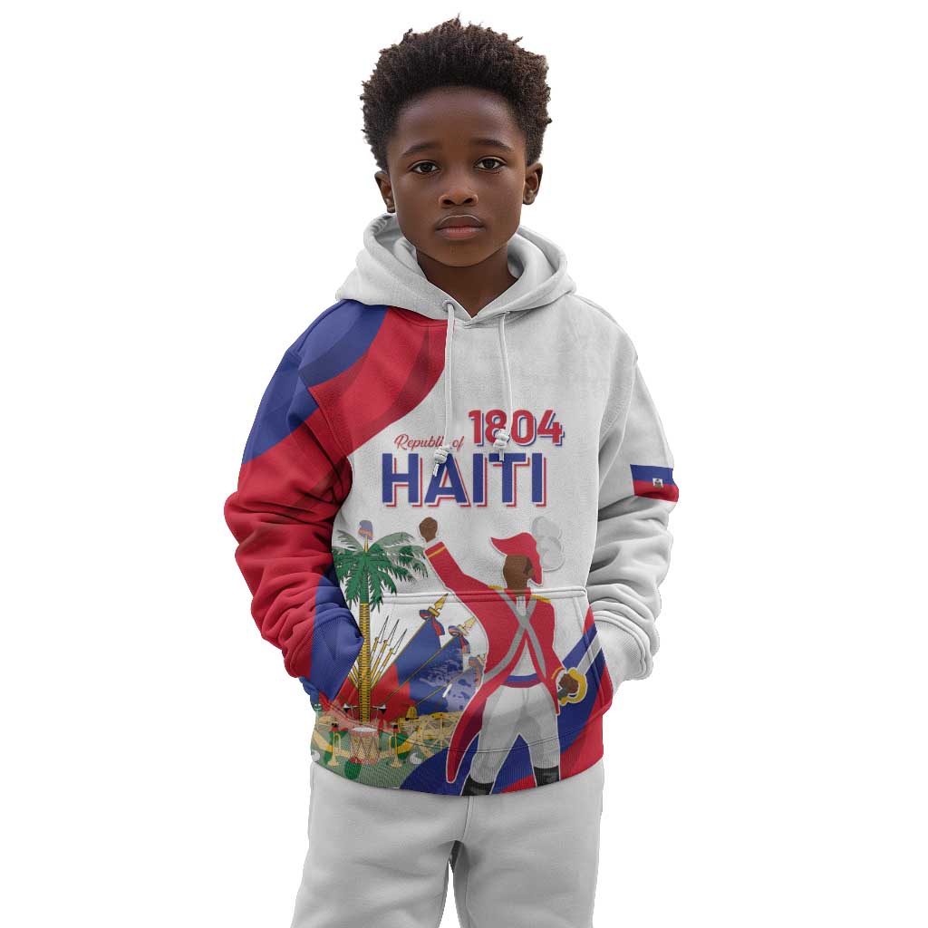 Personalised Haiti 222nd Anniversary Independence Day Kid Hoodie - African Pride