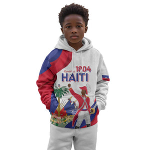Personalised Haiti 222nd Anniversary Independence Day Kid Hoodie - African Pride