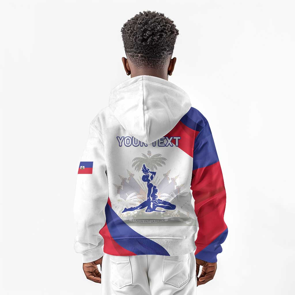 Personalised Haiti 222nd Anniversary Independence Day Kid Hoodie - African Pride