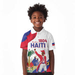 Personalised Haiti 222nd Anniversary Independence Day Kid Polo Shirt - African Pride