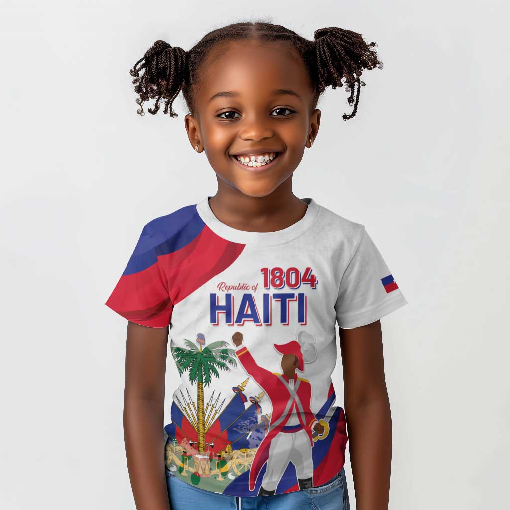 Personalised Haiti 222nd Anniversary Independence Day Kid T shirt - African Pride