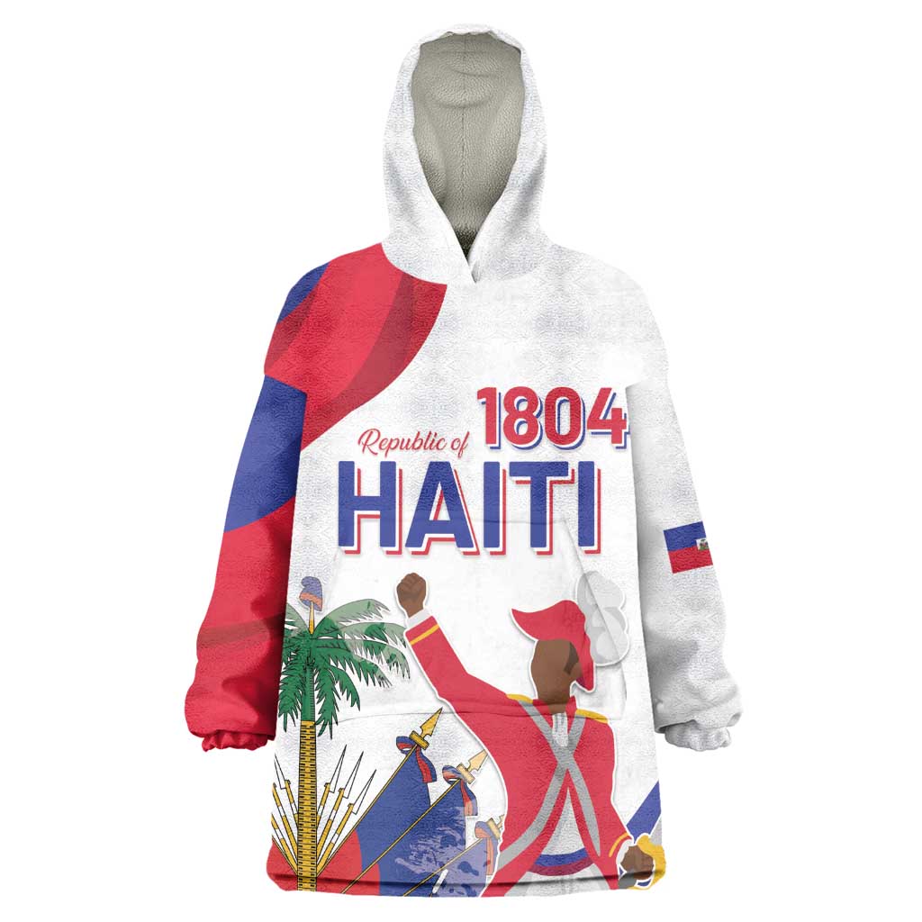 Personalised Haiti 222nd Anniversary Independence Day Kid Wearable Blanket Hoodie - African Pride