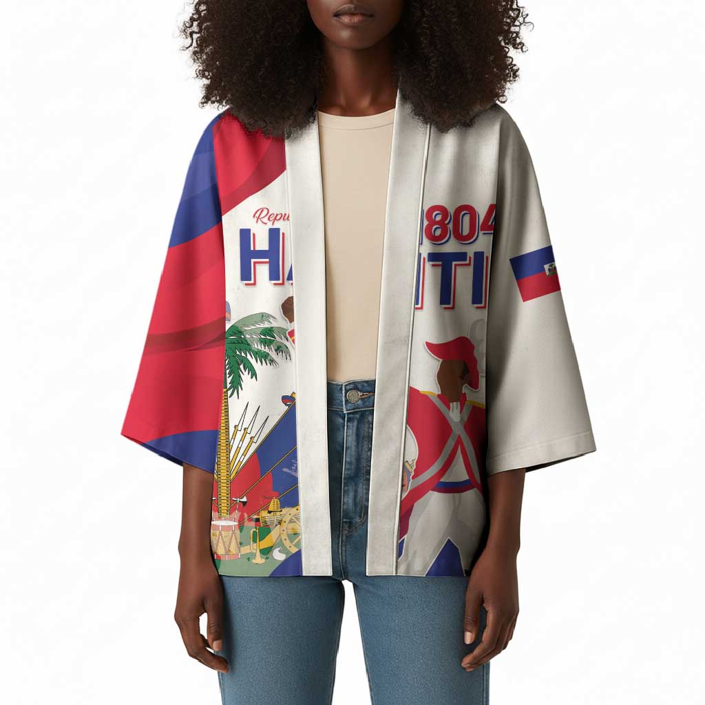 Personalised Haiti 222nd Anniversary Independence Day Kimono