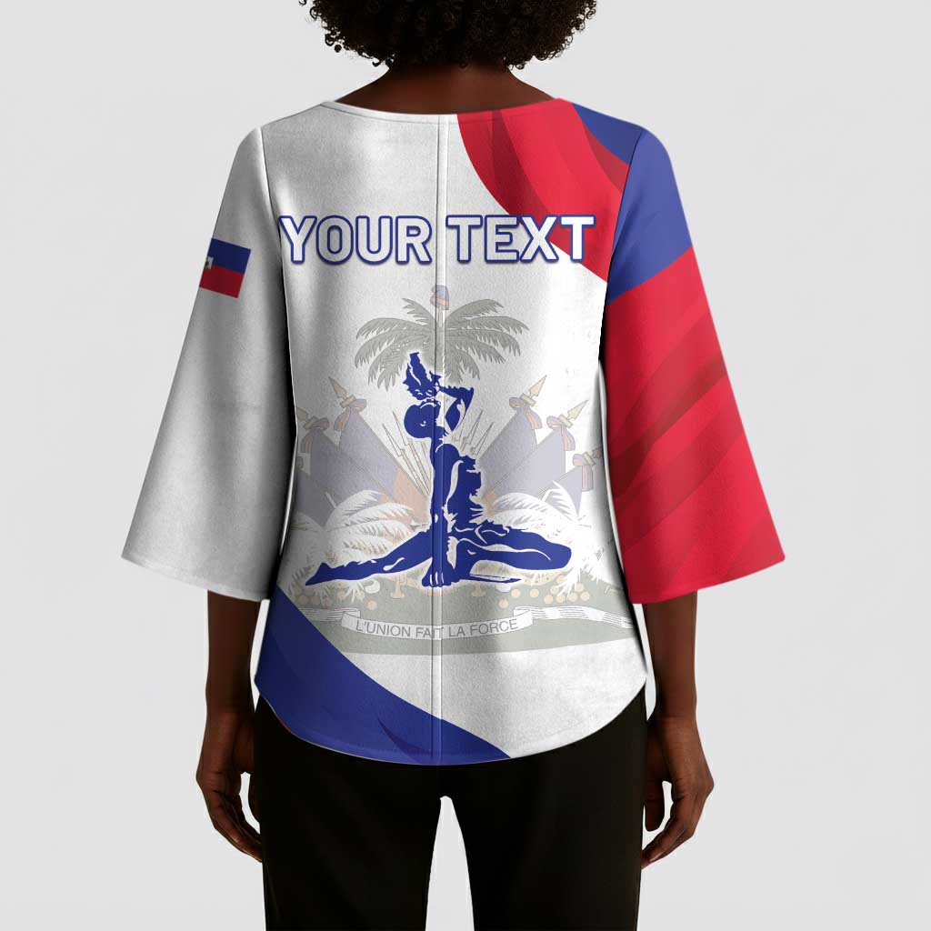 Personalised Haiti 222nd Anniversary Independence Day Kimono Sleeve Blouse