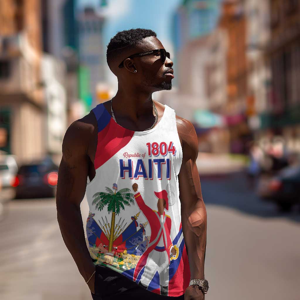 Personalised Haiti 222nd Anniversary Independence Day Men Tank Top - African Pride
