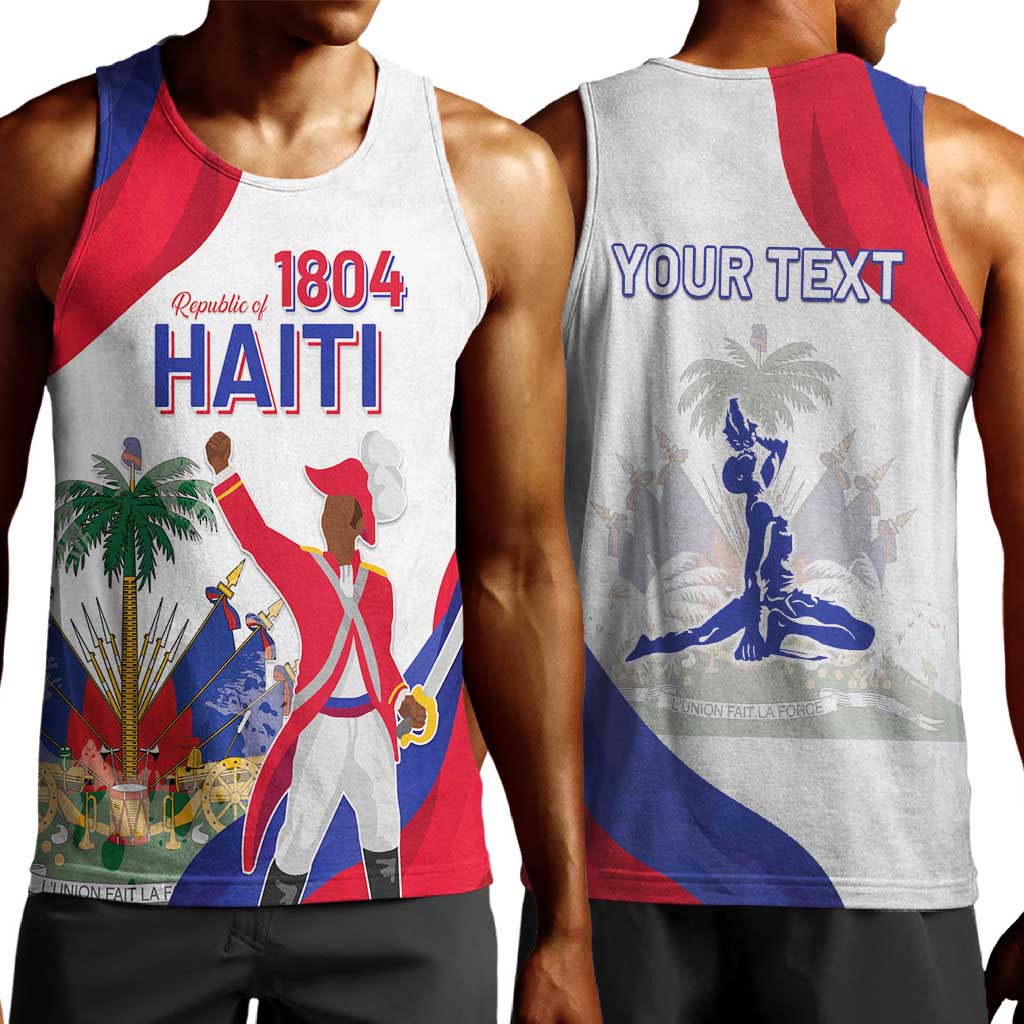 Personalised Haiti 222nd Anniversary Independence Day Men Tank Top - African Pride