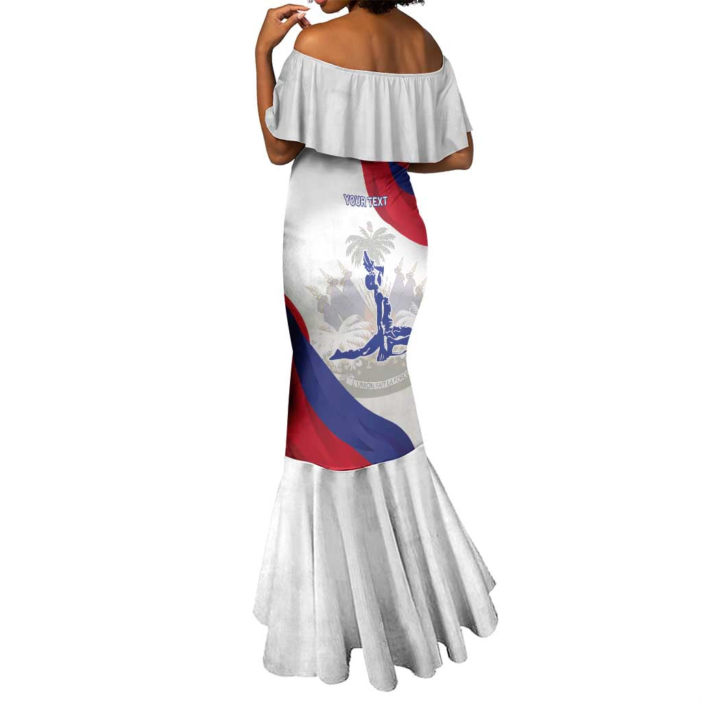 Personalised Haiti 222nd Anniversary Independence Day Mermaid Dress - African Pride