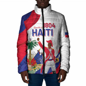 Personalised Haiti 222nd Anniversary Independence Day Padded Jacket