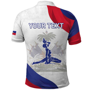 Personalised Haiti 222nd Anniversary Independence Day Polo Shirt - African Pride