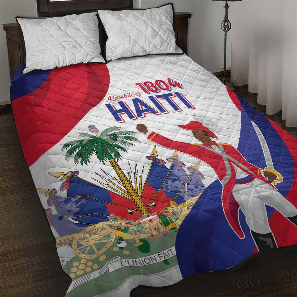 Haiti 222nd Anniversary Independence Day Quilt Bed Set - African Pride