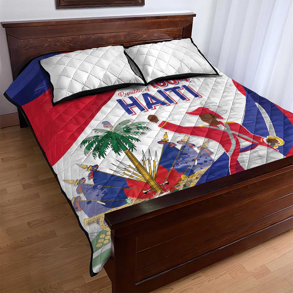 Haiti 222nd Anniversary Independence Day Quilt Bed Set - African Pride