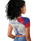 Personalised Haiti 222nd Anniversary Independence Day Raglan Cropped T shirt - African Pride